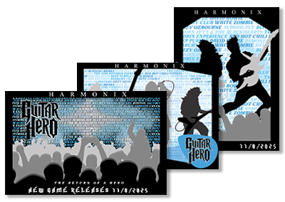 Guitar Hero Typography Ad